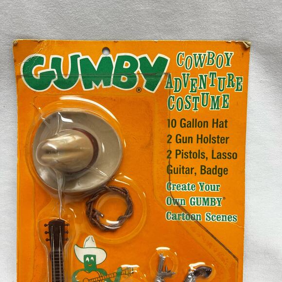 Gumby Cowboy Adventure Costume Accessory Pack Set New NIB 1965 Lakeside Toys - Picture 2 of 10